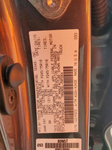 5TFJX4GN7FX046210 - 2015 TOYOTA TACOMA DOUBLE CAB PRERUNNER GRAY photo 12