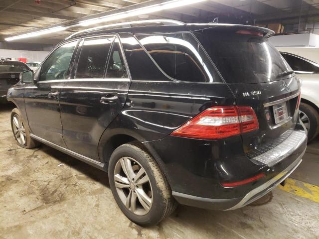 4JGDA5HB3FA504882 - 2015 MERCEDES-BENZ ML 350 4MATIC BLACK photo 2