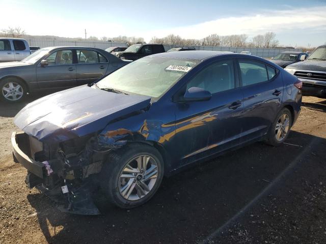 5NPD84LF7KH493456 - 2019 HYUNDAI ELANTRA SEL BLUE photo 1