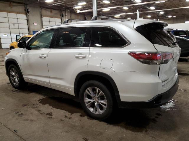 5TDKKRFH8FS057248 - 2015 TOYOTA HIGHLANDER XLE თეთრი ფოტო 2