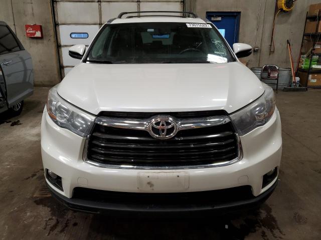 5TDKKRFH8FS057248 - 2015 TOYOTA HIGHLANDER XLE თეთრი ფოტო 5