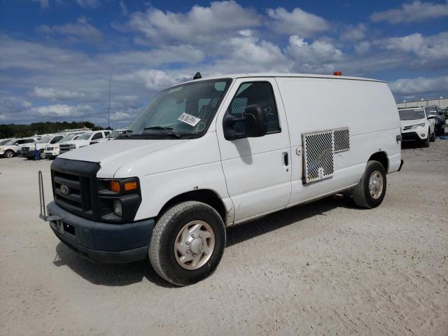 1FTSE34L78DA15373 - 2008 FORD ECONOLINE E350 SUPER DUTY VAN WHITE photo 1