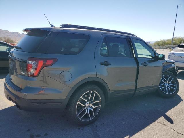 1FM5K8GT4JGC48979 - 2018 FORD EXPLORER SPORT GRAY photo 3