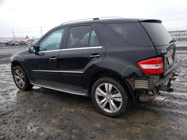4JGBB8GB8AA595549 - 2010 MERCEDES-BENZ ML 350 4MATIC BLACK photo 2