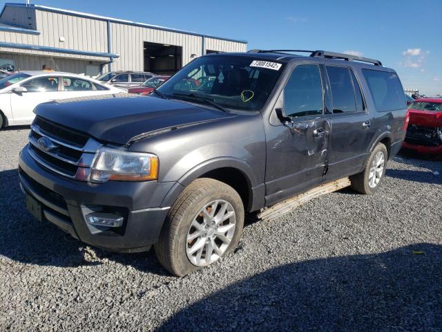 1FMJK1JT9GEF26780 - 2016 FORD EXPEDITION EL XLT GRAY photo 1