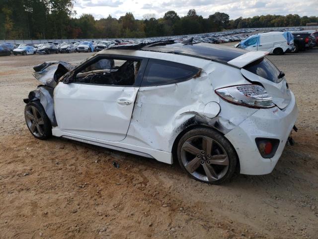 KMHTC6AE3DU101691 - 2013 HYUNDAI VELOSTER TURBO WHITE photo 2