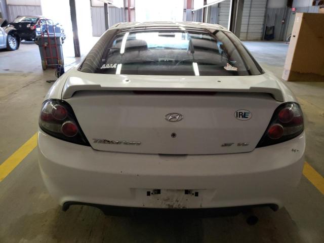 KMHHN66F88U284433 - 2008 HYUNDAI TIBURON GT WHITE photo 6