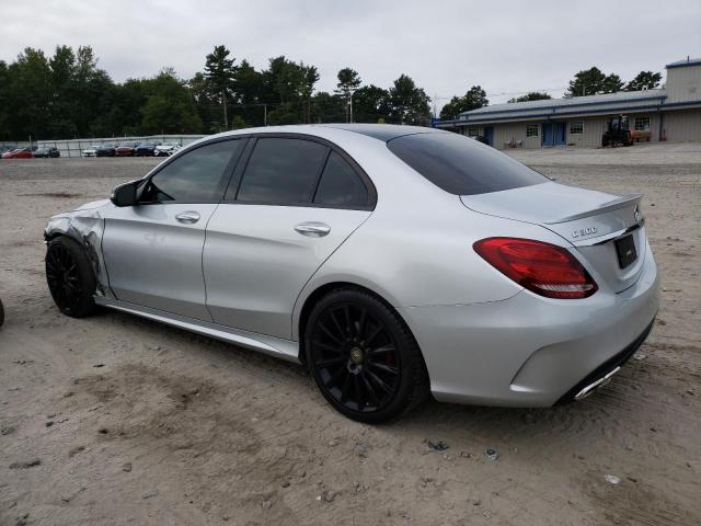 55SWF4JB1GU178400 - 2016 MERCEDES-BENZ C 300 SILVER photo 2