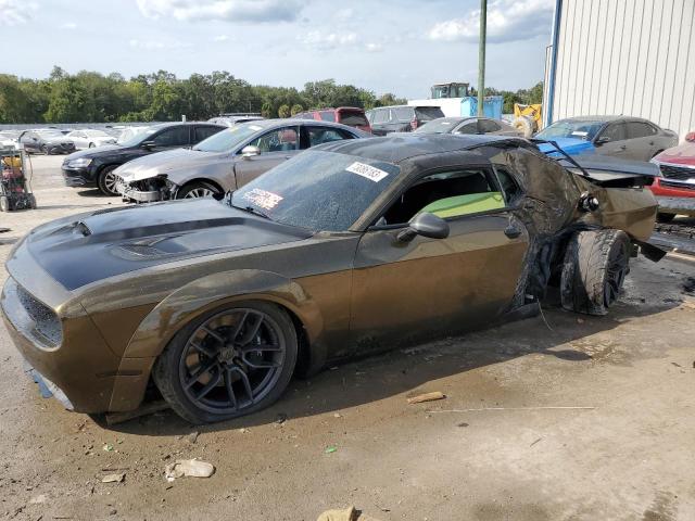 2C3CDZFJ3MH597222 - 2021 DODGE CHALLENGER R/T SCAT PACK GREEN photo 1