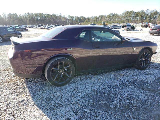 2C3CDZAG3NH185248 - 2022 DODGE CHALLENGER SXT PURPLE photo 3