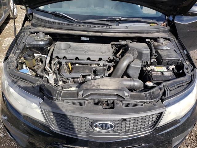 KNAFU6A20D5742860 - 2013 KIA FORTE EX BLACK photo 11