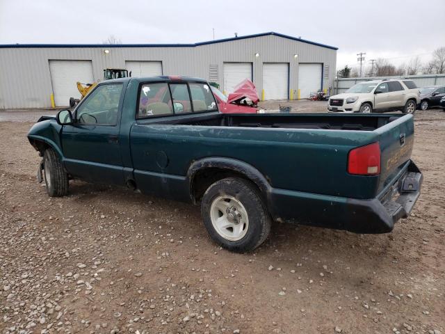 1GCCS1447VK122554 - 1997 CHEVROLET S TRUCK S10 GREEN photo 2