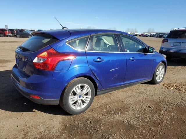 1FAHP3M21CL203337 - 2012 FORD FOCUS SEL BLUE photo 3