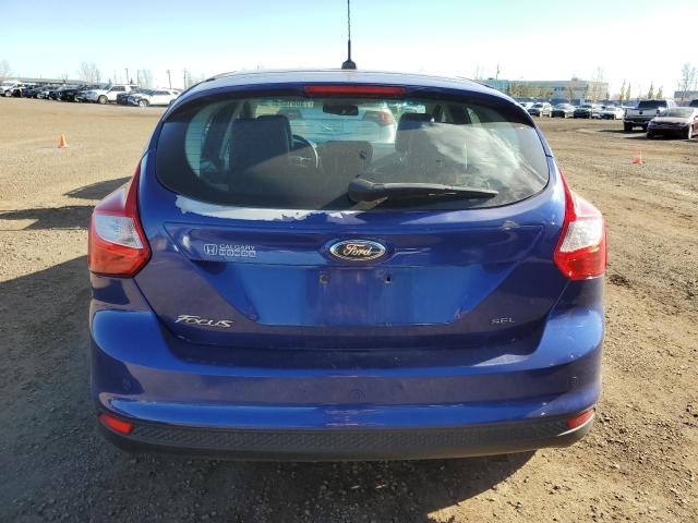 1FAHP3M21CL203337 - 2012 FORD FOCUS SEL BLUE photo 6