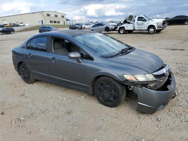 1HGFA165X9L022598 - 2009 HONDA CIVIC LX GRAY photo 4