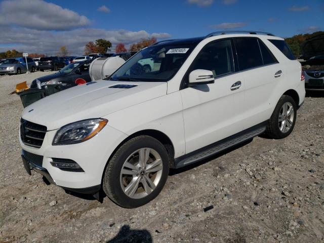 4JGDA5HBXEA390393 - 2014 MERCEDES-BENZ ML 350 4MATIC WHITE photo 1