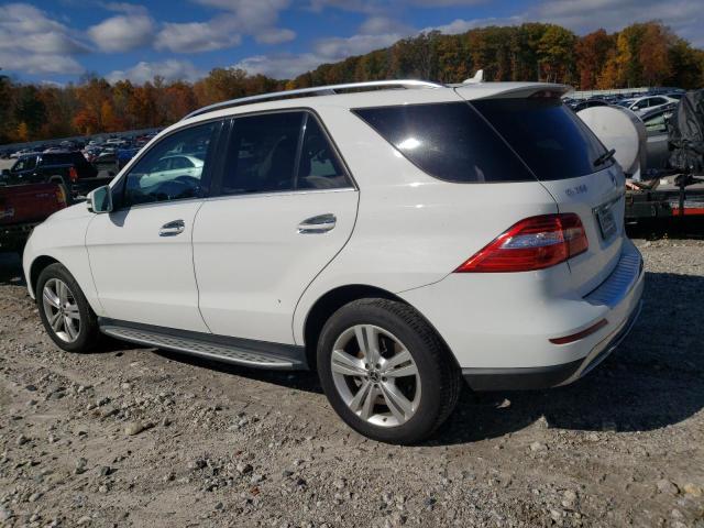 4JGDA5HBXEA390393 - 2014 MERCEDES-BENZ ML 350 4MATIC WHITE photo 2