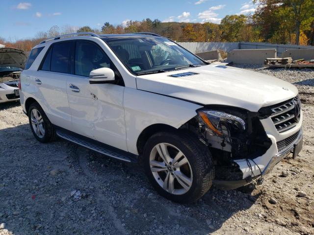 4JGDA5HBXEA390393 - 2014 MERCEDES-BENZ ML 350 4MATIC WHITE photo 4