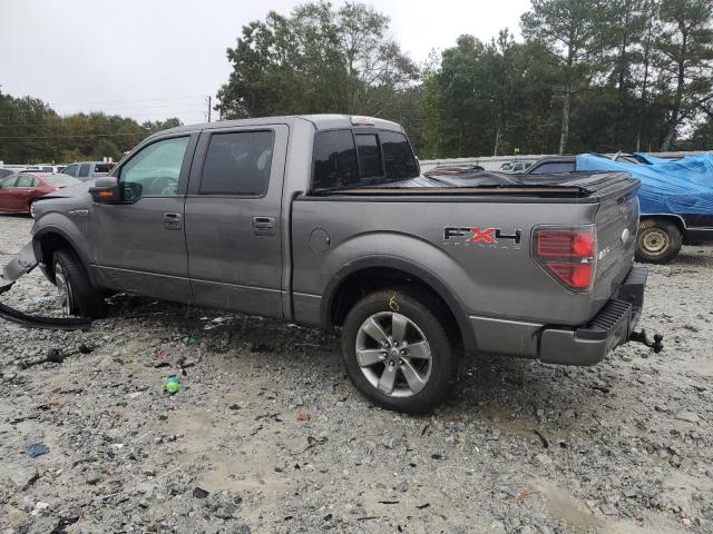 1FTFW1EF4BFC75902 - 2011 FORD F150 SUPERCREW GRAY photo 2