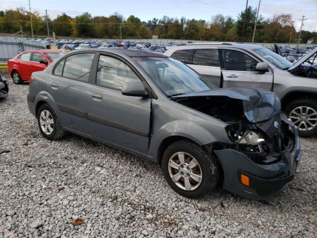 KNADE123676270872 - 2007 KIA RIO BASE GRAY photo 4