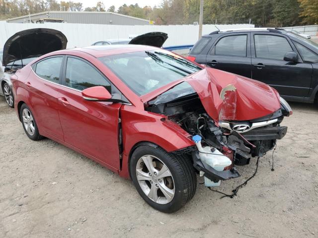 KMHDH4AE0GU592140 - 2016 HYUNDAI ELANTRA SE RED photo 4