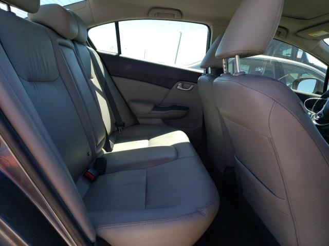 19XFB2F98EE083956 - 2014 HONDA CIVIC EXL ნაცრისფერი ფოტო 10