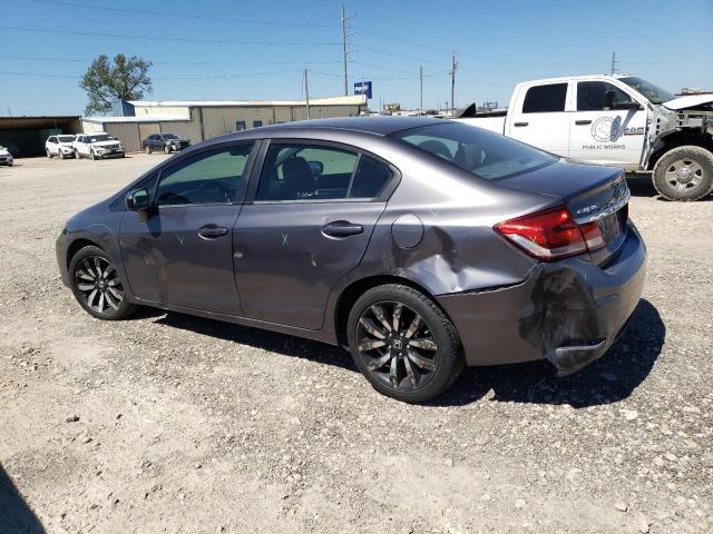 19XFB2F98EE083956 - 2014 HONDA CIVIC EXL ნაცრისფერი ფოტო 2