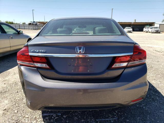 19XFB2F98EE083956 - 2014 HONDA CIVIC EXL ნაცრისფერი ფოტო 6