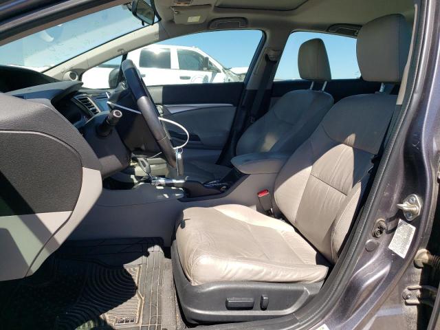 19XFB2F98EE083956 - 2014 HONDA CIVIC EXL ნაცრისფერი ფოტო 7