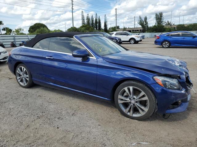 WDDWK4JB1HF423700 - 2017 MERCEDES-BENZ C 300 BLUE photo 4