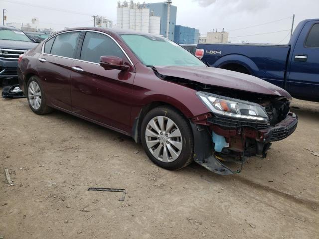 1HGCR3F85FA027815 - 2015 HONDA ACCORD EXL BURGUNDY photo 4