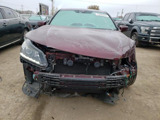 1HGCR3F85FA027815 - 2015 HONDA ACCORD EXL BURGUNDY photo 5