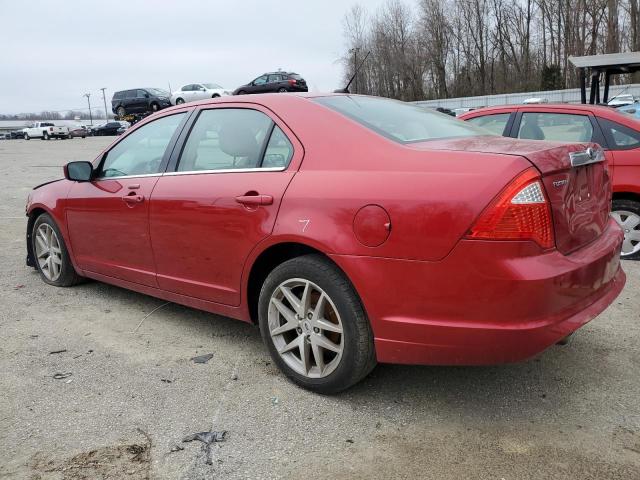 3FAHP0JG0CR223174 - 2012 FORD FUSION SEL RED photo 2