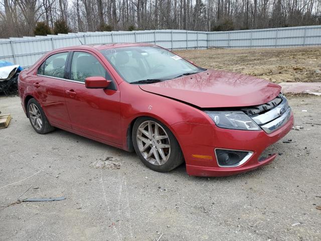 3FAHP0JG0CR223174 - 2012 FORD FUSION SEL RED photo 4