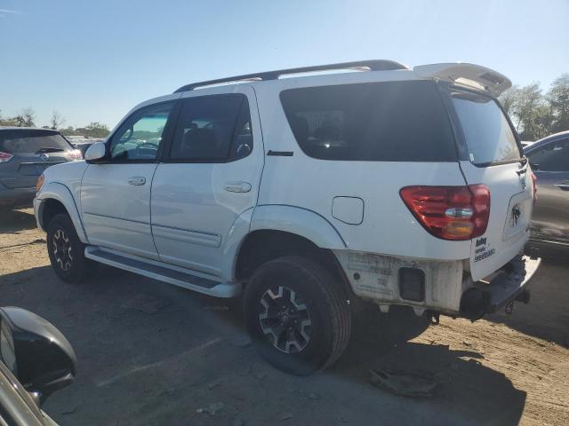 5TDBT48AX1S052870 - 2001 TOYOTA SEQUOIA LIMITED WHITE photo 2