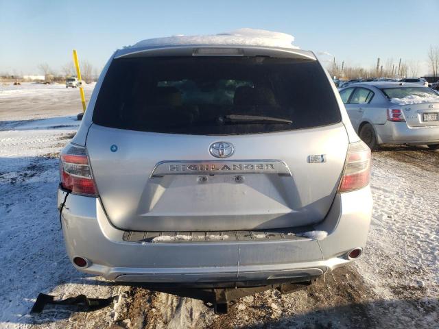 JTEEW41A992036902 - 2009 TOYOTA HIGHLANDER HYBRID SILVER photo 6