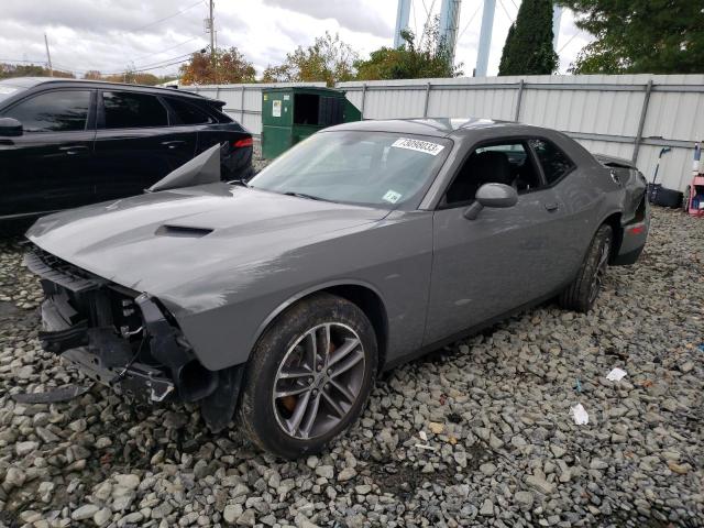 2C3CDZGG0KH695155 - 2019 DODGE CHALLENGER SXT GRAY photo 1