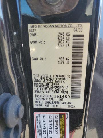 1N4AL2EP1AC161489 - 2010 NISSAN ALTIMA S BLACK photo 12