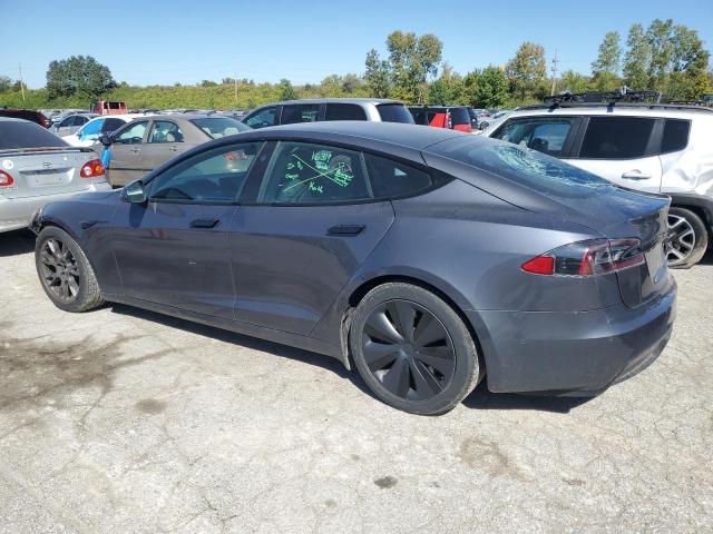 5YJSA1E53NF471133 - 2022 TESLA MODEL S GRAY photo 2