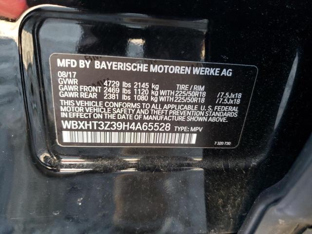 WBXHT3Z39H4A65528 - 2017 BMW X1 XDRIVE28I შავი ფოტო 13