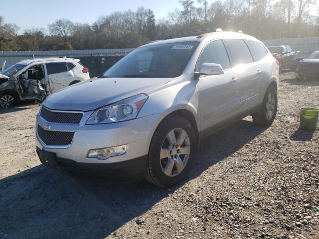 1GNKVLED7BJ399727 - 2011 CHEVROLET TRAVERSE LTZ SILVER photo 1