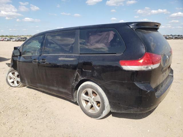 5TDZK3DC7DS382182 - 2013 TOYOTA SIENNA BLACK photo 2