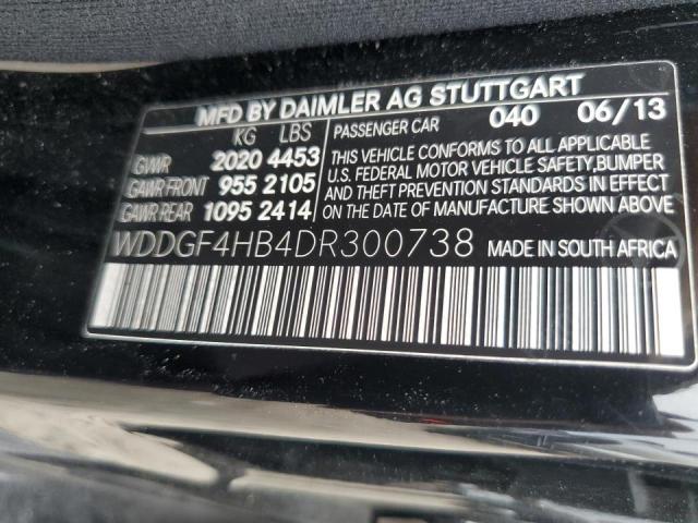 WDDGF4HB4DR300738 - 2013 MERCEDES-BENZ C 250 BLACK photo 12