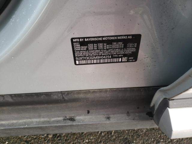 5UXTY3C02M9H04254 - 2021 BMW X3 SDRIVE30I Күміс фото 14
