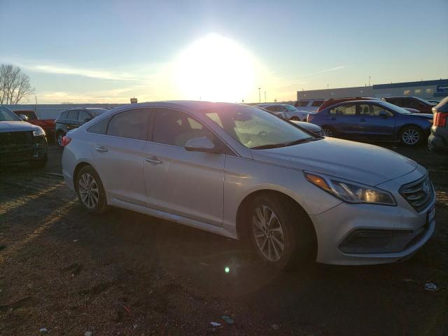 5NPE34AF0FH127799 - 2015 HYUNDAI SONATA SPORT SILVER photo 4