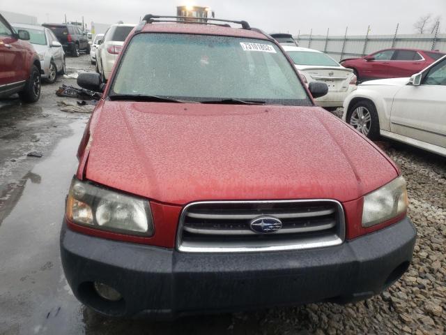 JF1SG63633H719276 - 2003 SUBARU FORESTER 2.5X RED photo 5