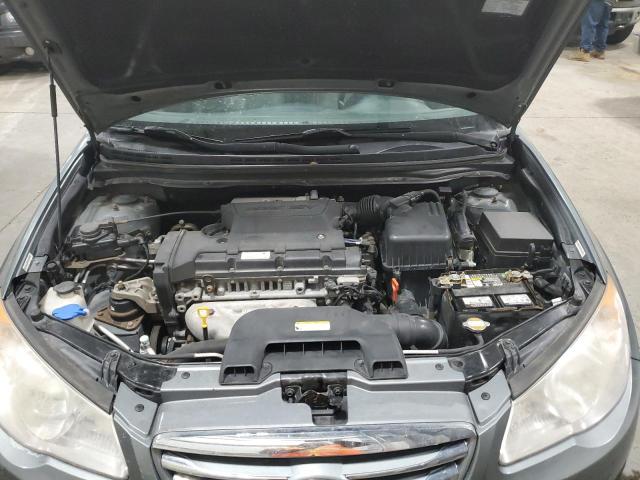 KMHDU4AD9AU020199 - 2010 HYUNDAI ELANTRA BLUE GRAY photo 11