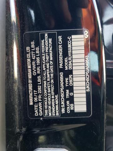 SJKCH5CP0JA049543 - 2018 INFINITI QX30 BASE BLACK photo 12