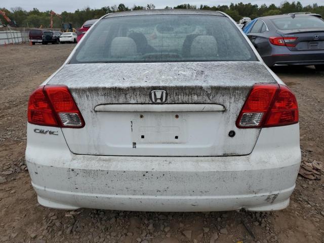 2HGES16324H542534 - 2004 HONDA CIVIC DX VP თეთრი ფოტო 6