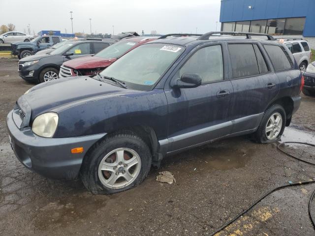 KM8SB12B74U614920 - 2004 HYUNDAI SANTA FE GL BLUE photo 1